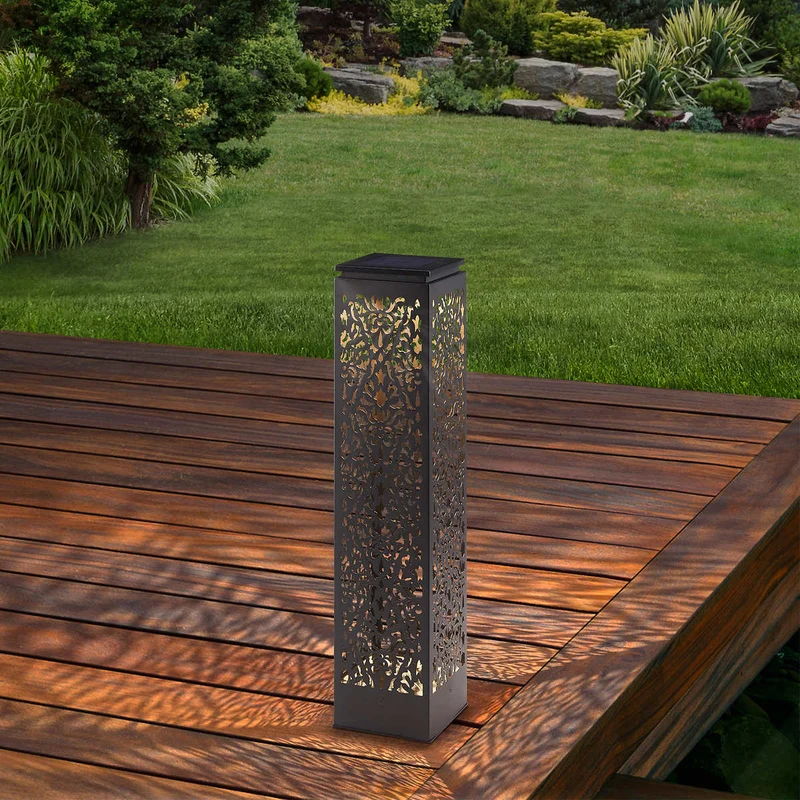 NATURALLY SOLAR - Lampe Solaire de Parterre de Style Bollard