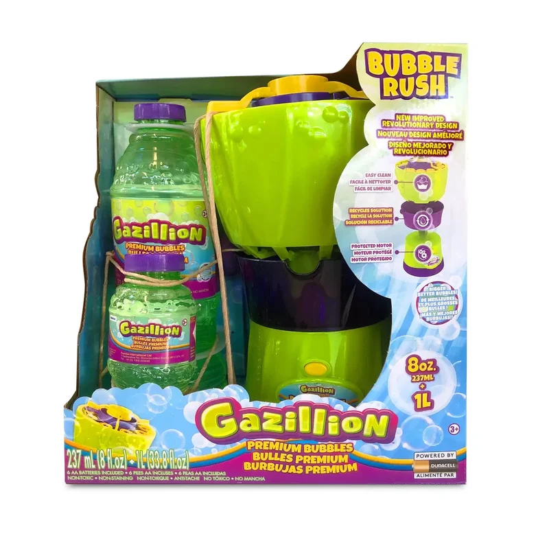 GAZILLION - Machine à Bulles de Savon Électrique Bubble Rush