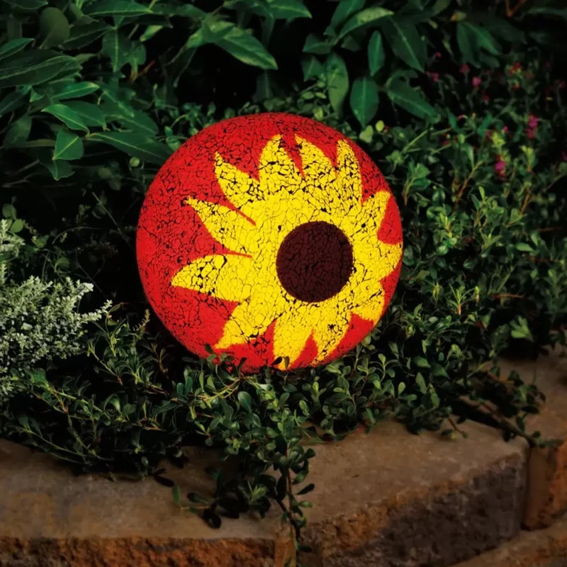 NATURALLY SOLAR - Globe de Lumière Solaire en Mosaïque