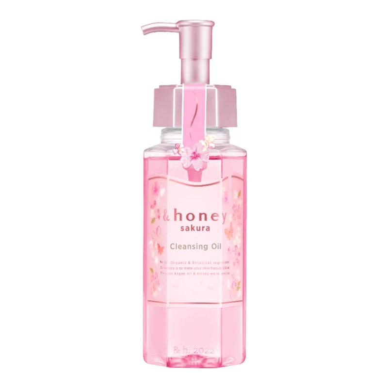 &honey Sakura 2025 Limited Edition Cleansing Oil 180ml for Radiant Skin