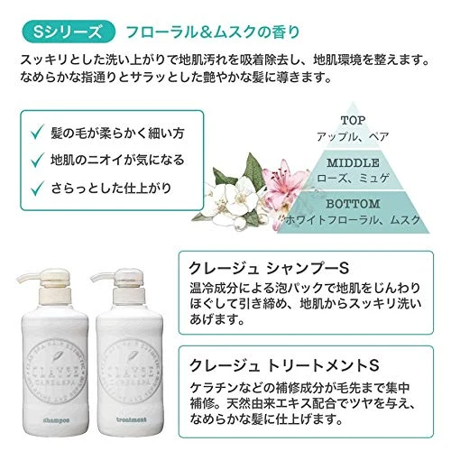 Clayge Treatment S 500Ml Head Spa for Smooth Hair Transformation