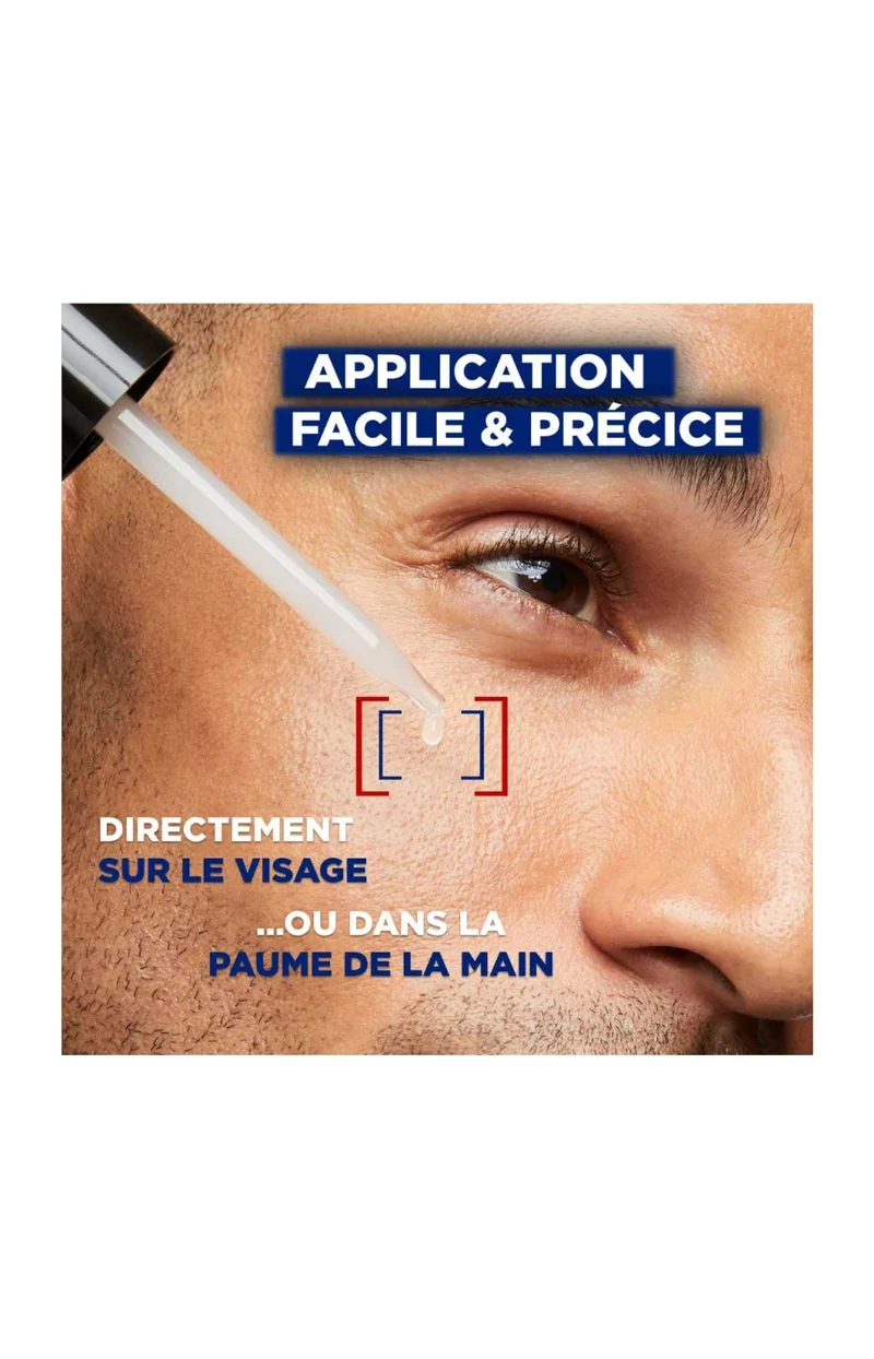 Sérum anti-âge hydratant - Power Age - Acide hyaluronique - Homme - Visage