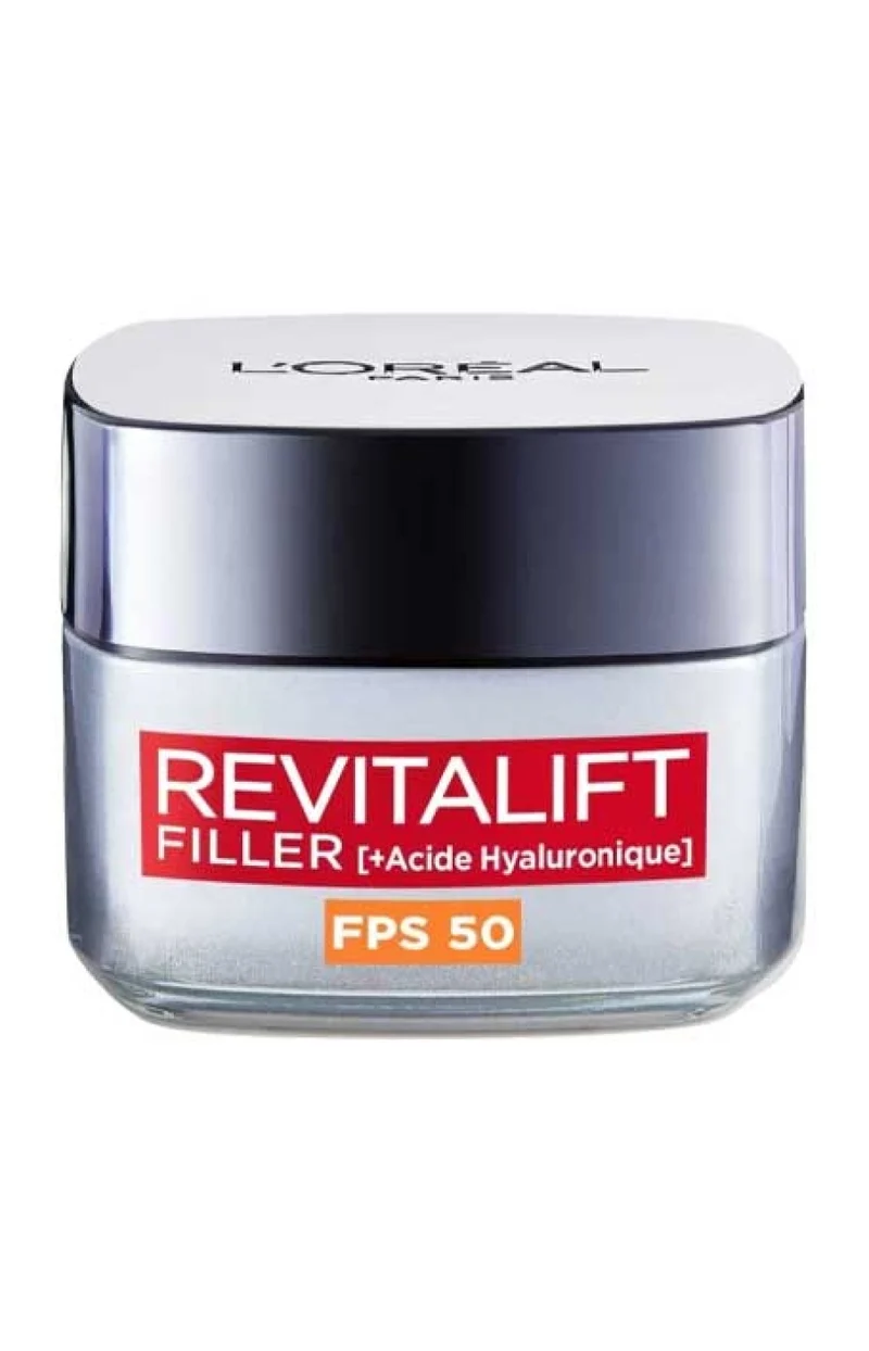Crème anti-âge repulpante SPF 50 - Revitalift Filler - Acide hyaluronique - Visage