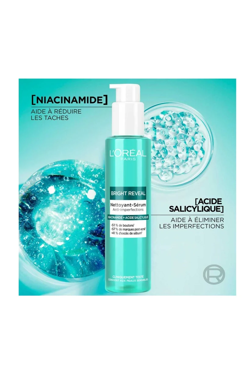 Nettoyant anti-imperfection - Bright Reveal - Niacinamide - Visage