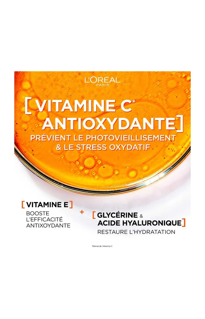 Crème anti-âge SPF 50 - Revitalift Clinical - Acide hyaluronique, vitamines C & E - Visage