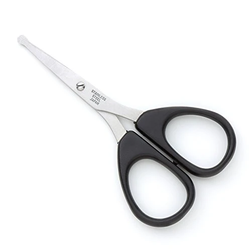 Rosy Rosa Rounded Tip Safety Scissors - For Hair and Nose Trimming