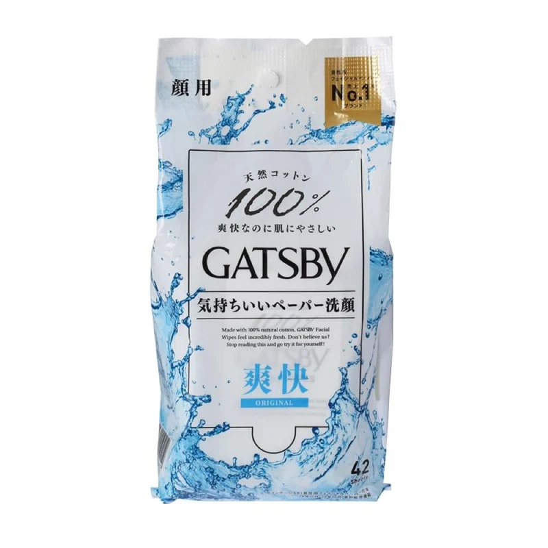 Mandom Gatsby Facial Paper Value Pack 42 Sheets for Fresh Skin