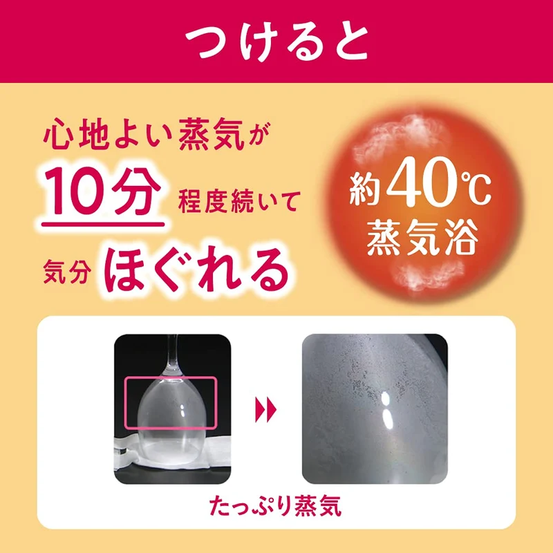 Kao Megrhythm Steam Eye Mask with Menthol - 5 Pieces Soothing Relief