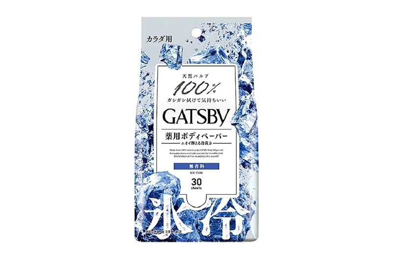 Mandom Gatsby Ice Body Paper Unscented Value Pack 30 Sheets