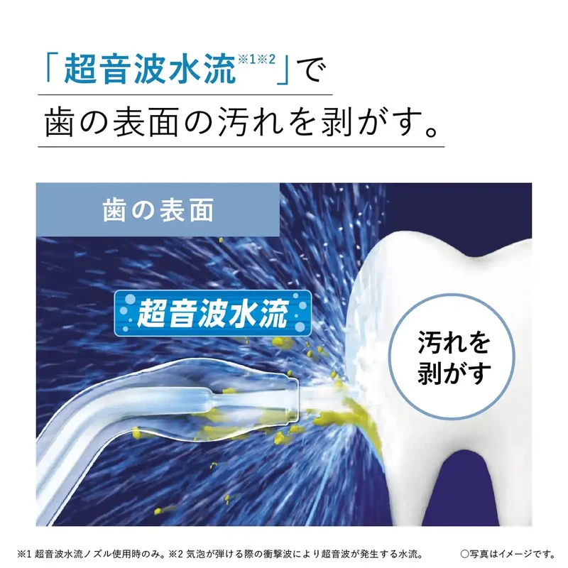 Panasonic Ew-Dj55-W Oral Irrigator Cordless Ultrasonic Water Flow Waterproof White