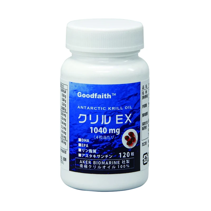Goodfaith Krill Ex 1040Mg - 120 Tablets - 30 Days Antarctic Krill Oil Supplement