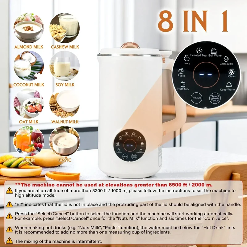 Macchina per Latte di Noci 8-in-1 (1000 ml) - NutriBlend