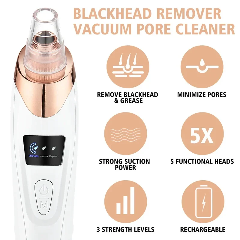 Rimuovi punti neri elettrico e pulitore per il viso - ClearSkin Pro