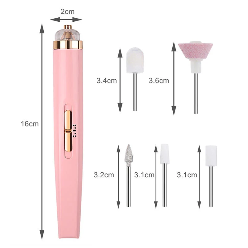 LIMA ELETTRICA PER UNGHIE 5-IN-1 – STRUMENTO PER MANICURE PORTATILE CON LUCE