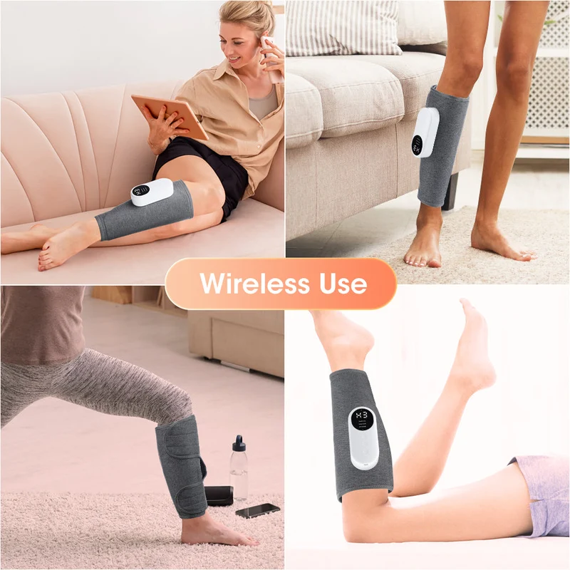 Massaggiatore Elettrico per Gambe - Compressione ad Aria con 3 Modalità di Massaggio