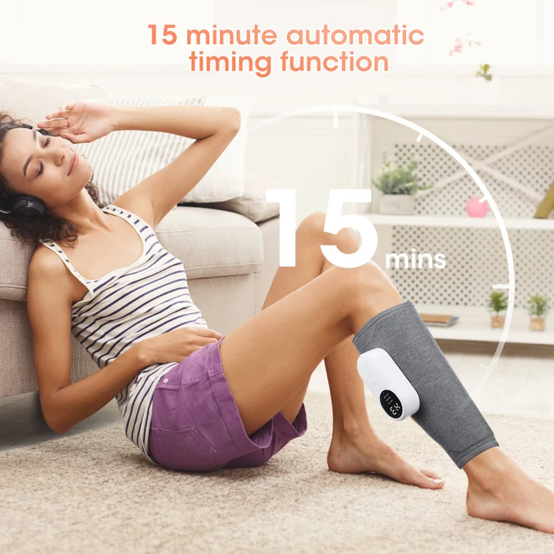 Massaggiatore Elettrico per Gambe - Compressione ad Aria con 3 Modalità di Massaggio