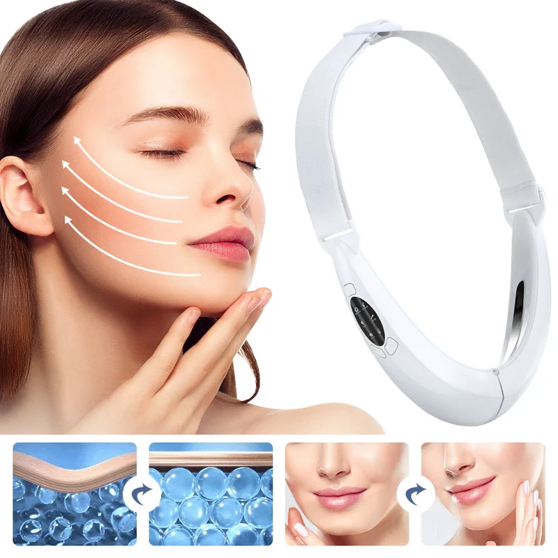 EMS Facial Slimmer con Terapia LED - Snellimento del Viso e Rimozione del Doppio Menton