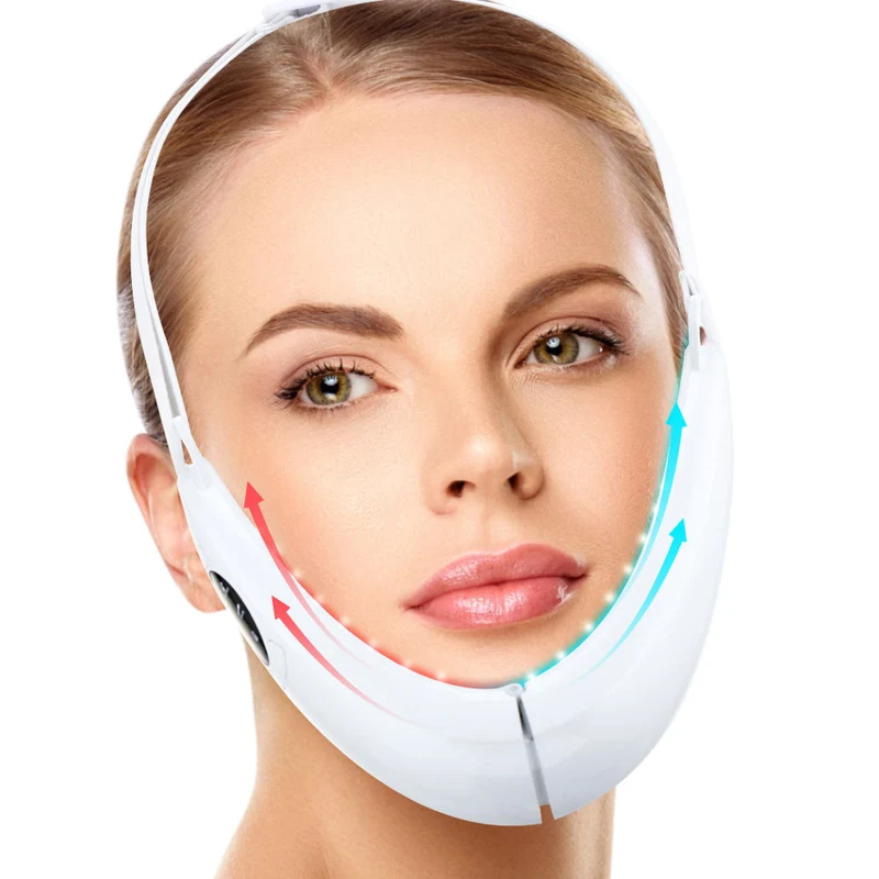 EMS Facial Slimmer con Terapia LED - Snellimento del Viso e Rimozione del Doppio Menton