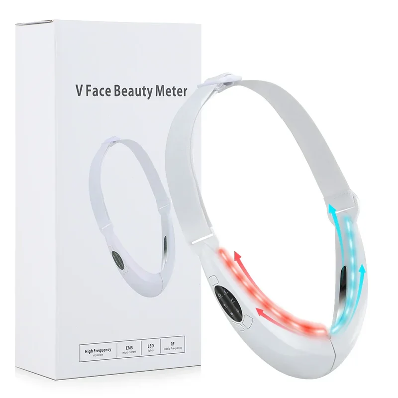 EMS Facial Slimmer con Terapia LED - Snellimento del Viso e Rimozione del Doppio Menton