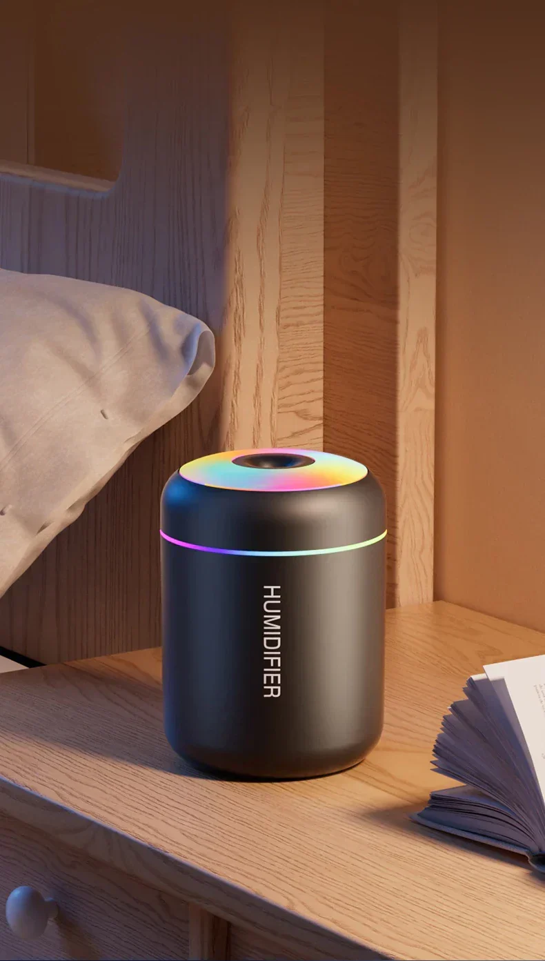 Mini Umidificatore con Aromaterapia - Alimentato da USB - Perfetto per Auto e Camera da Letto