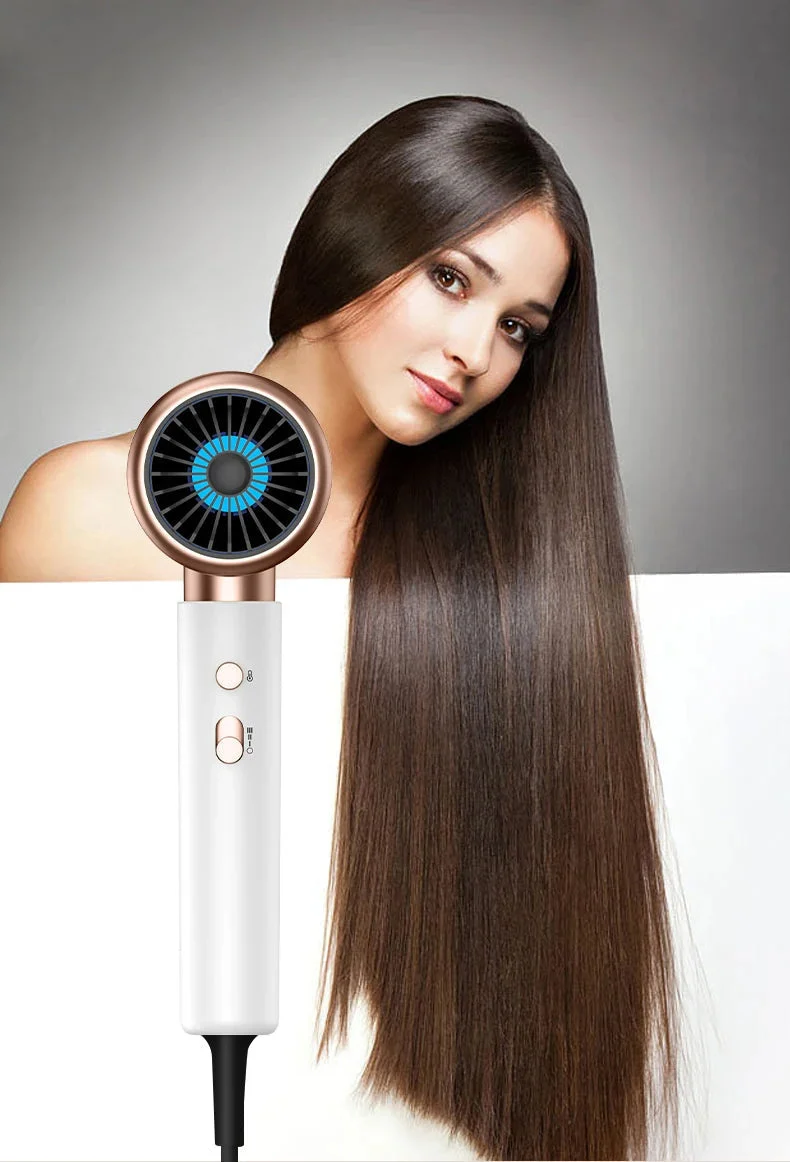 Asciugacapelli Professionale 2400W con Aria Fredda e Calda - Ioni Negativi - Asciugacapelli Potente per Risultati da Salone