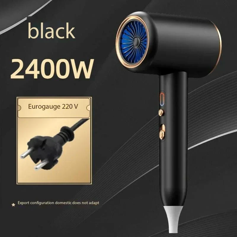 Asciugacapelli Professionale 2400W con Aria Fredda e Calda - Ioni Negativi - Asciugacapelli Potente per Risultati da Salone
