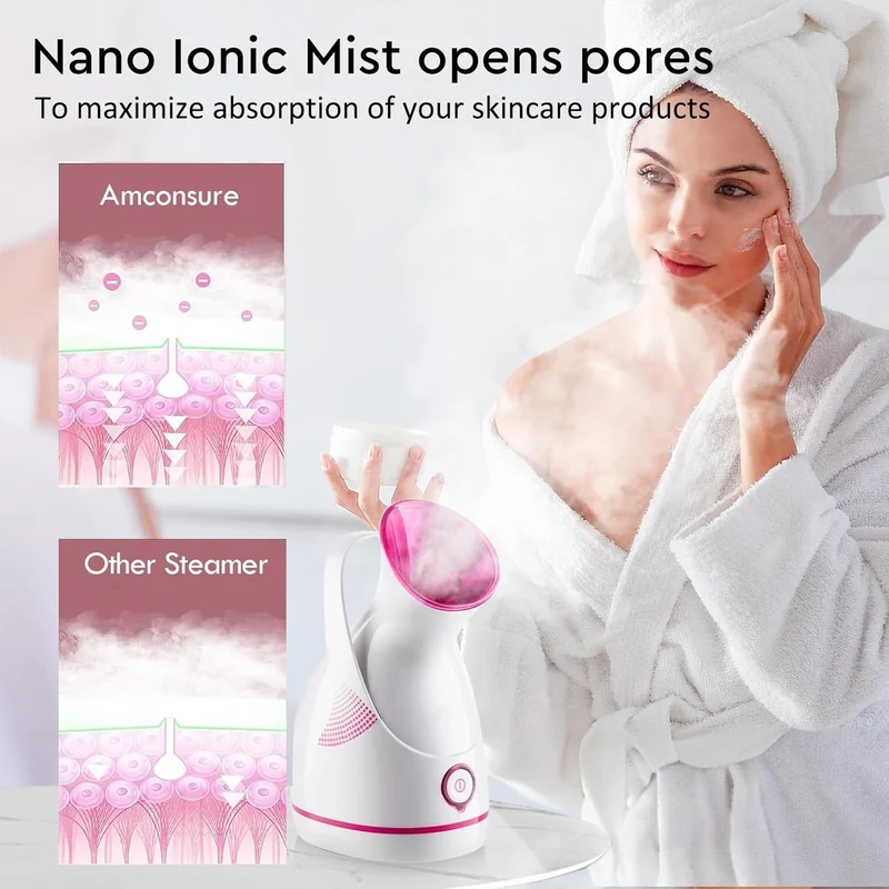 Nano-Ionic Facial Steamer – Pulisci in Profondità e Idrata la Tua Pelle!