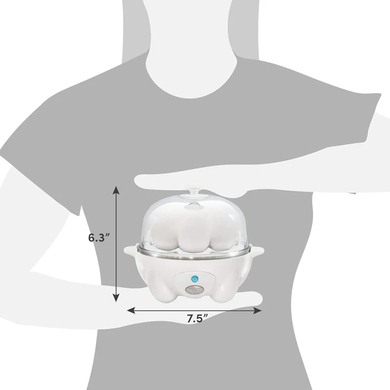 Cuocitore per Uova – Cottura Rapida, Uova in Poché e Preparazione di Omelette con Spegnimento Automatico