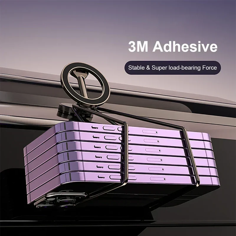 Supporto Magnetico Pieghevole a 360° per Auto - Robusto e Regolabile