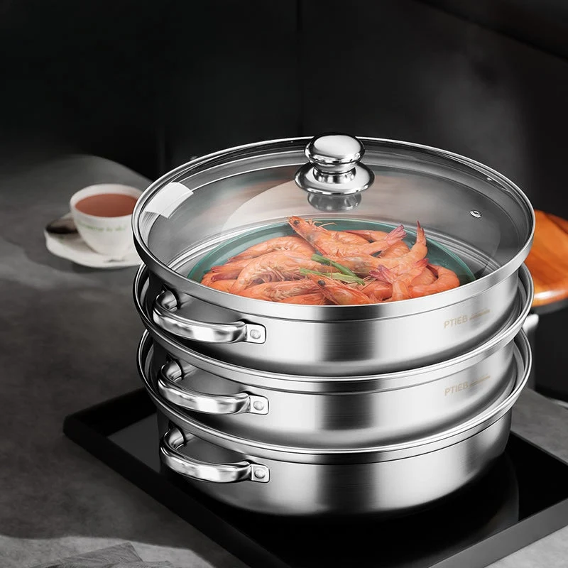 Vaporiera a 3 piani – NutriSteam