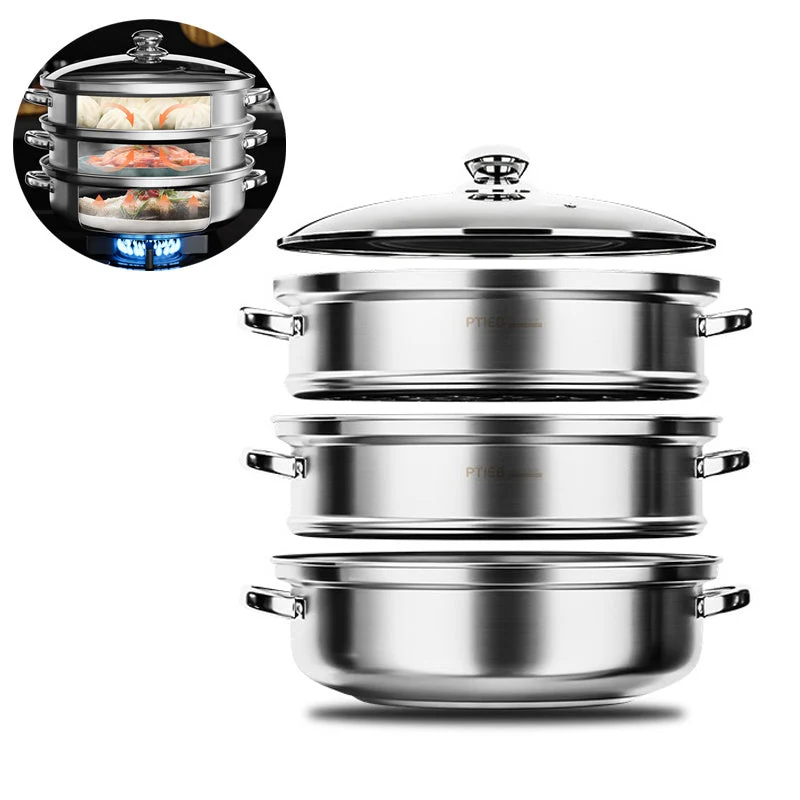 Vaporiera a 3 piani – NutriSteam