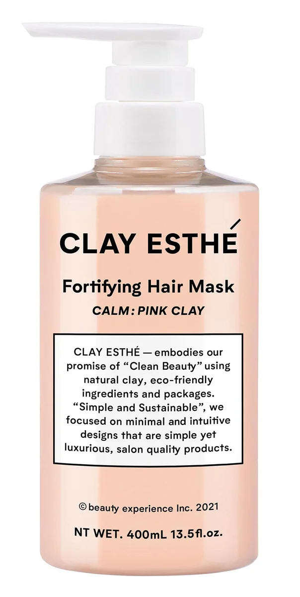 Clay Esthe Fortifying Hair Mask Pink Clay 400Ml for Stronger Hair