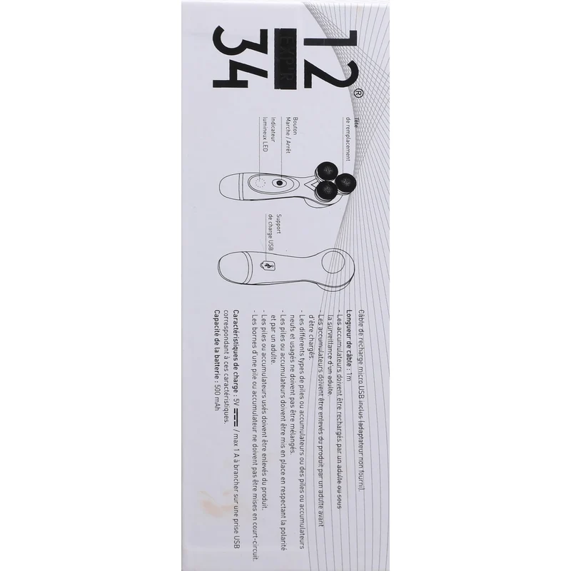 Brosse nettoyante visage 3 têtes