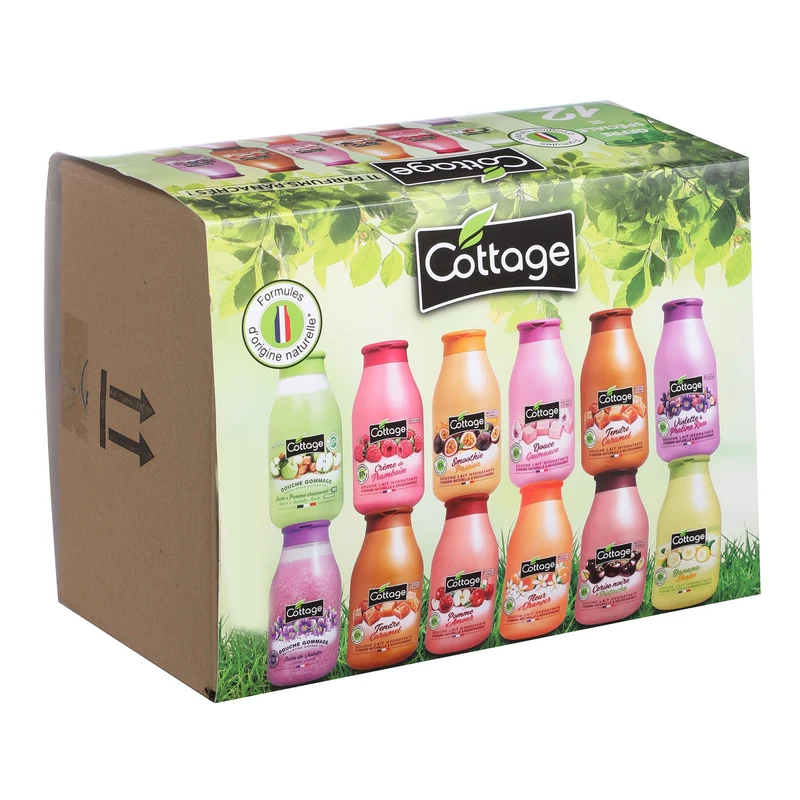 Coffret de 10 gels douche et de 2 gommages