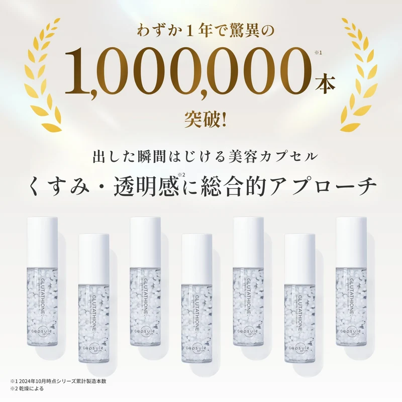 Glutathione Capsule Serum with Vitamin C & Niacinamide 30ml for glow & pores