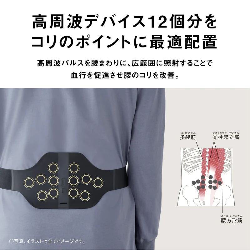 Panasonic CoriCoran Wide High-Frequency Pain Relief Device EW-RA550W-K AC 100 V