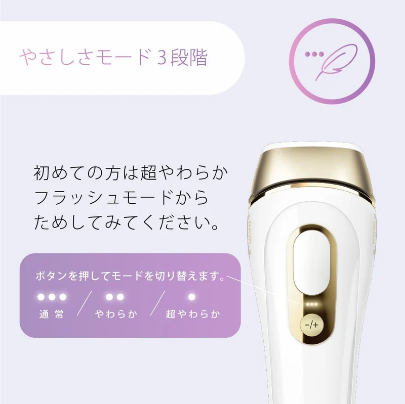 Braun Silk-expert Pro 5 IPL Hair Removal Device PL5387 VIO 3 Attachments White/Gold
