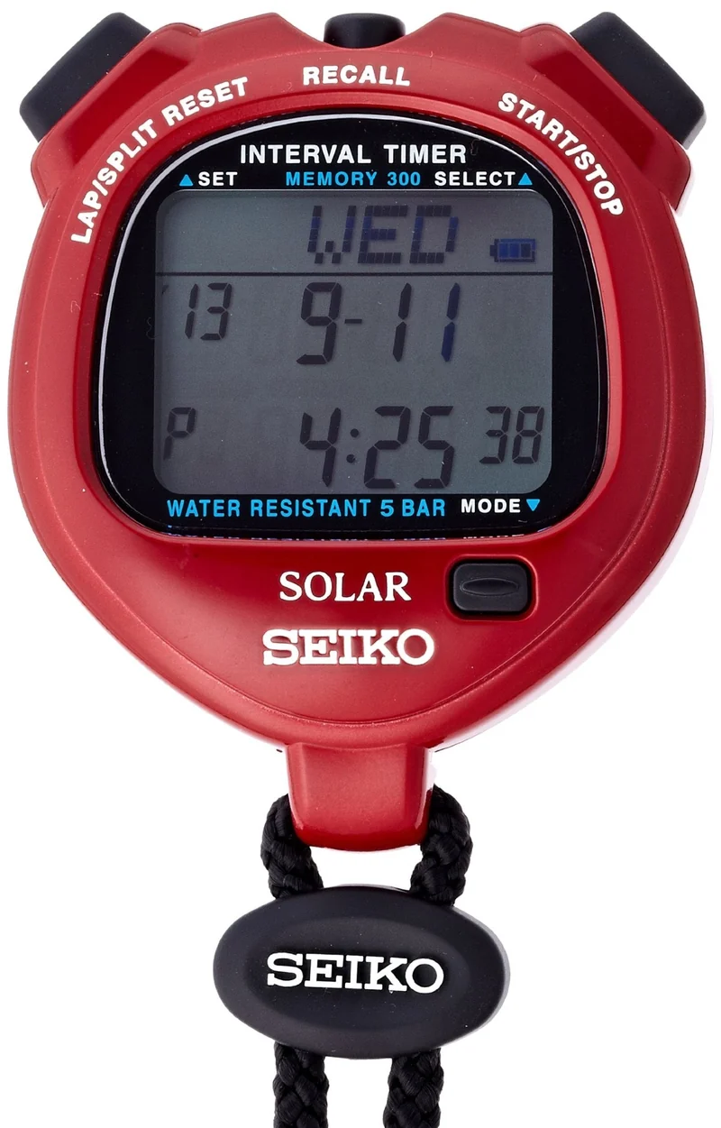 SEIKO Solar Interval Timer (Power Red) SVAJ103