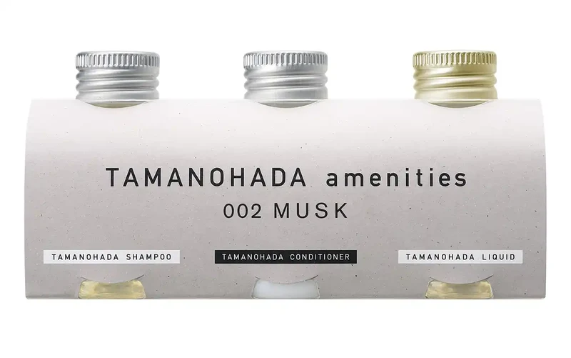 Tamanohada Amenities Set 80Ml x3 002 Musk - Luxurious Travel Kit