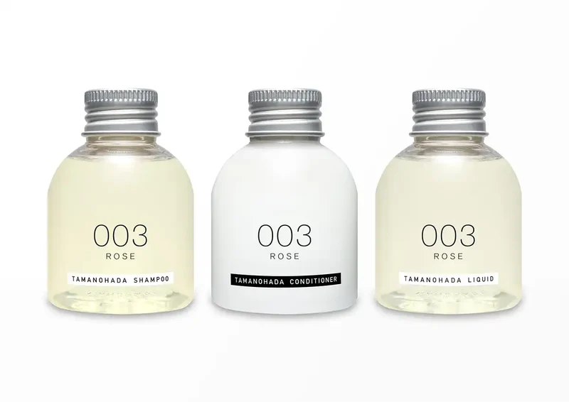 Tamanohada Rose Amenities Set 80ml x3 Shower Travel Toiletries