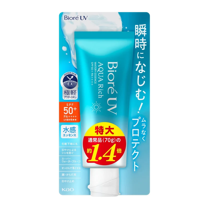 Bioré UV Aqua Rich Watery Essence Sunscreen SPF50 100g Japan Exclusive