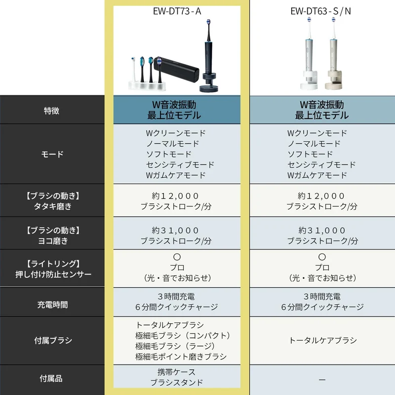Panasonic Sonic Vibration Bluetooth Rechargeable Toothbrush EW-DT73-A Navy AC100-240V