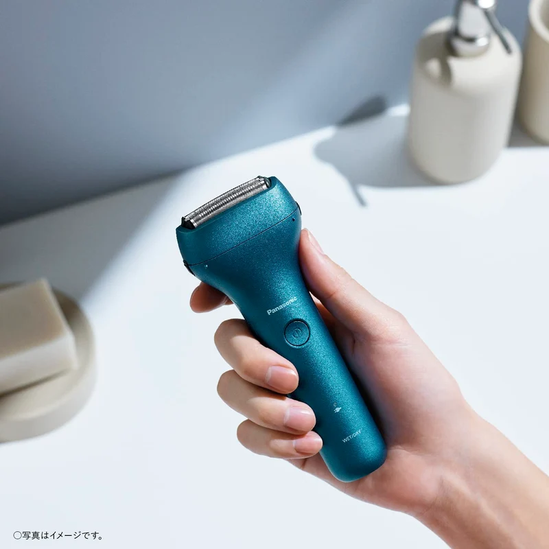 Panasonic 3-Blade Men's Electric Shaver USB Fast Charge Blue ES-RT4AU