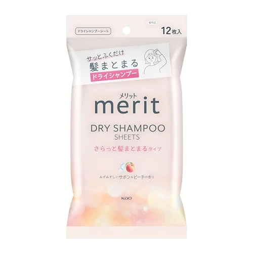 Merit Dry Shampoo Sheet Dry Hair Clumping Type 12 sheets