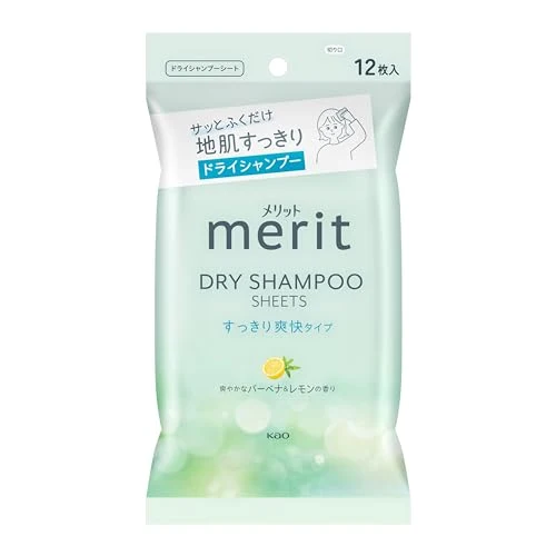 Merit Day Plus Dry Shampoo Sheets White Green 12 sheets