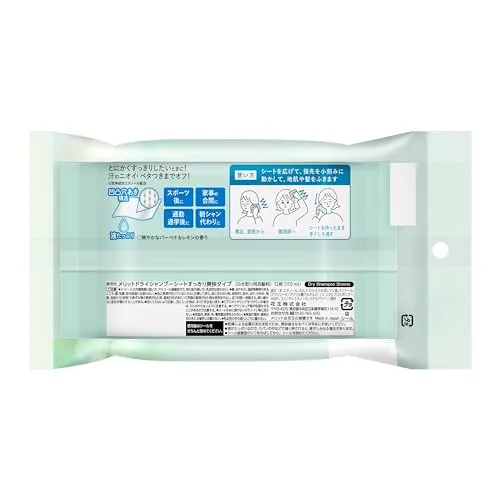 Merit Day Plus Dry Shampoo Sheets White Green 12 sheets