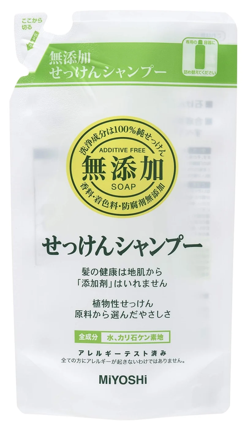 MIYOSHI Additive-free soap shampoo refill 300ml