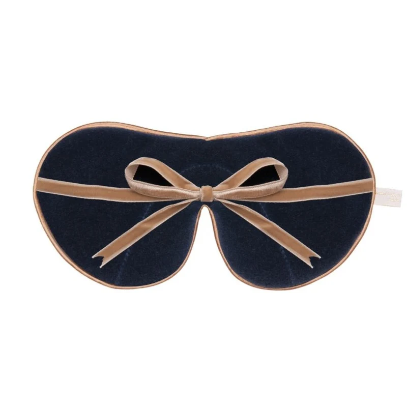 Velvet Lined Eye Mask Lilac Bloom