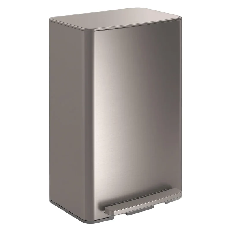 KOHLER - Poubelle en Acier Inoxydable avec Pédale de 47 L
