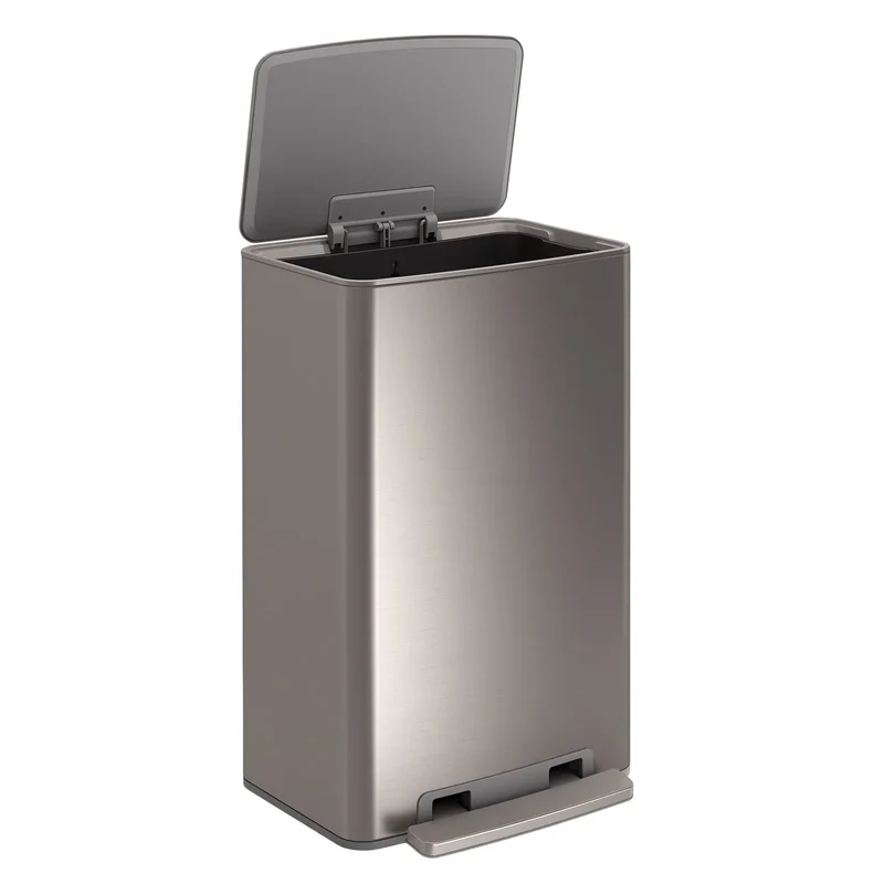 KOHLER - Poubelle en Acier Inoxydable avec Pédale de 47 L